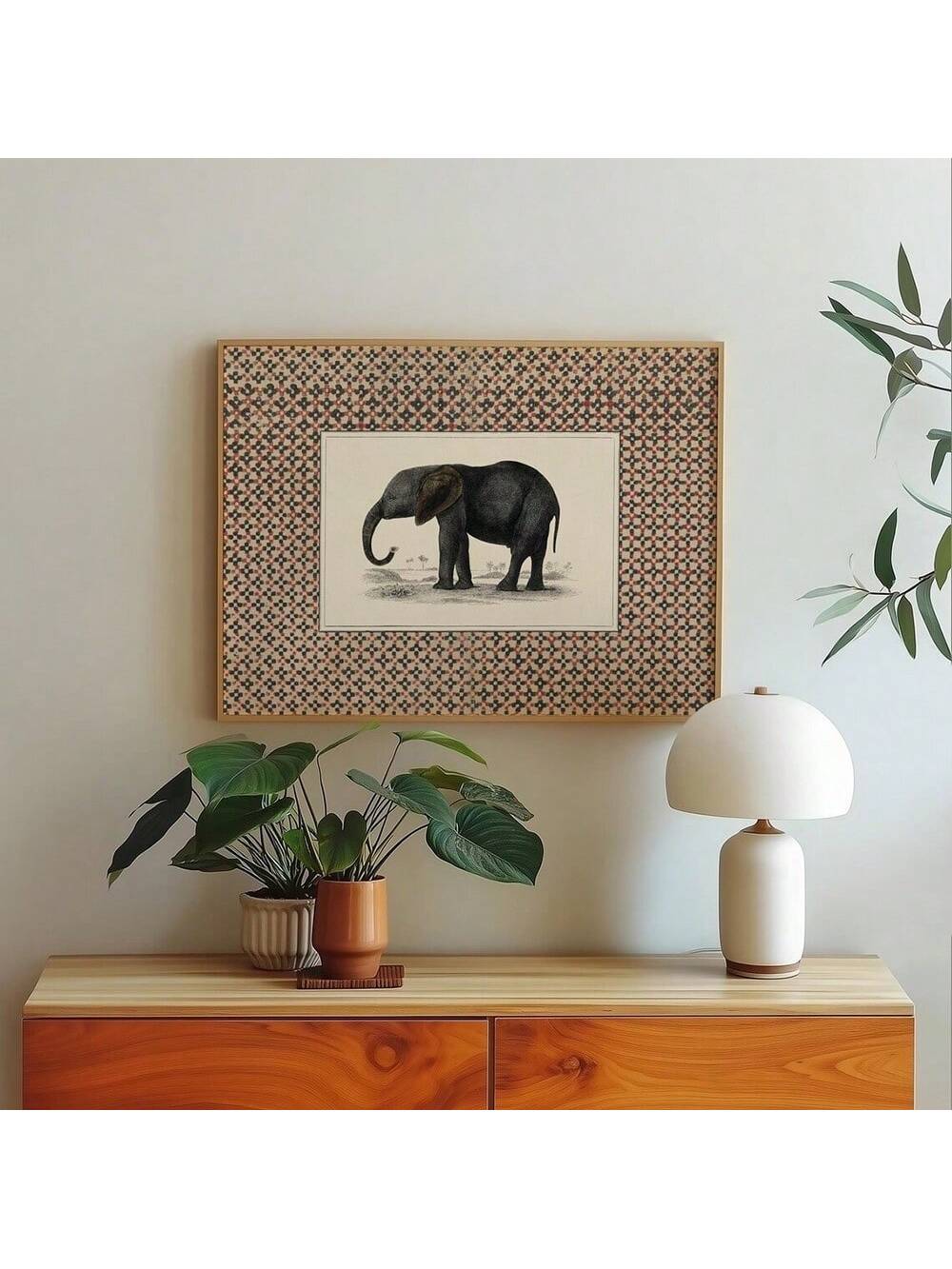 Add a touch of whimsy and wanderlust to your space with this Boho Elephant Vintage Poster. Featuring a charming elephant design on rustic canvas, this unframed wall art brings a playful, earthy vibe perfect for modern home décor. Its vintage style adds personality wherever it hangs, making your room feel both cozy and adventurous.