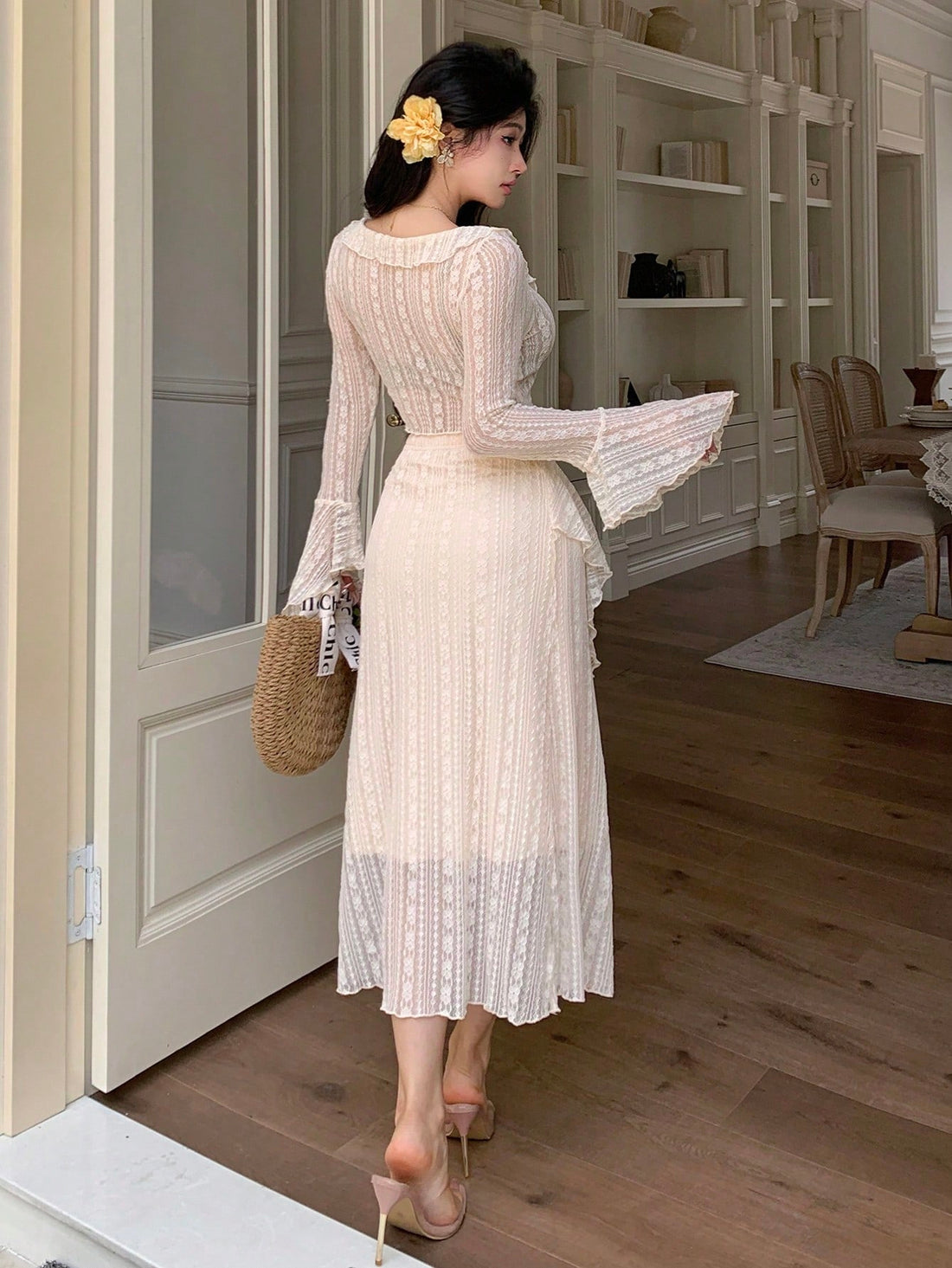 Elevate your everyday style with this charming 2-piece set that's basically a hug for your wardrobe! The long sleeve top features delicate ruffle trim that adds just the right amount of flair, while the coordinating skirt keeps things polished and put-together. Perfect for those days when you want to look effortlessly chic without overthinking it. Mix, match, or wear them together—either way, you're winning the style game. Comfort meets sophistication in this versatile duo that transitions seamlessly from c