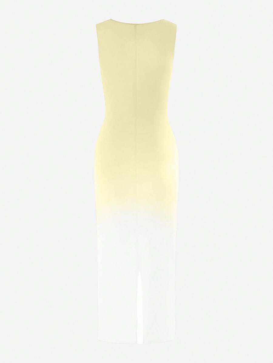 Slip into effortless summer elegance with this stunning ombre maxi dress. The sleek sleeveless silhouette and classic round neckline create a timeless look that transitions seamlessly from day to night. Rich brown tones fade beautifully across the fabric, adding depth and visual interest to your wardrobe. Perfect for beach getaways, garden parties, or casual evening strolls, this dress drapes gracefully and keeps you cool when temperatures rise. A versatile piece that pairs beautifully with sandals, sneaker