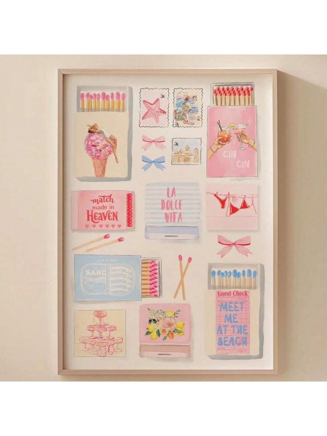 Add a splash of nostalgic charm to your space with the Coastal Vintage Matchbox Canvas Print. This playful retro artwork brings a quirky, seaside vibe to any bedroom or living room, perfect for those who love a touch of whimsy in their decor. Its vintage design sparks conversation and fond memories, making your walls come alive with character and fun.