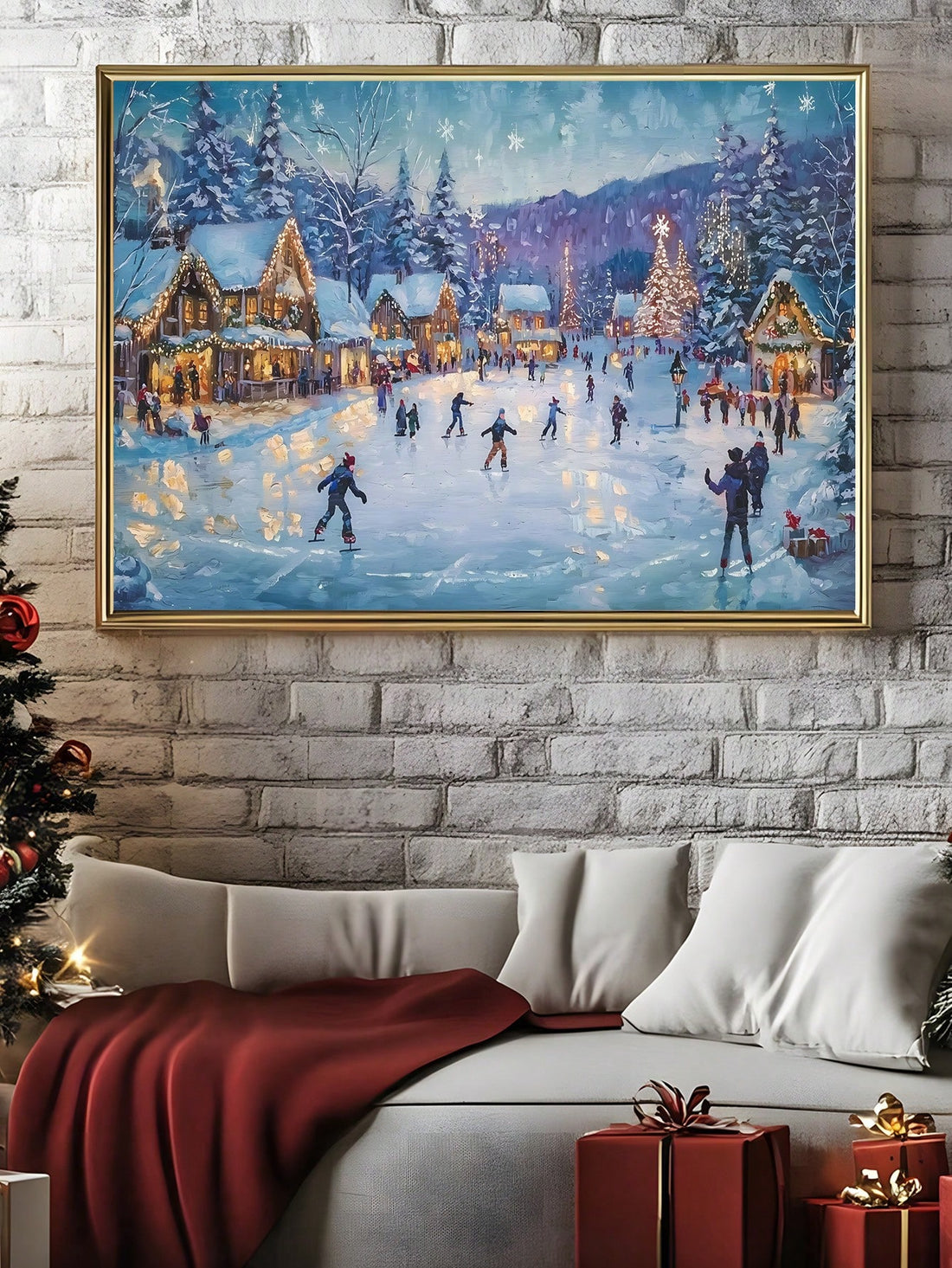 Transform your space into a winter wonderland with this charming vintage-inspired canvas print. Featuring a cozy snowy village scene bathed in moonlight, it captures that nostalgic holiday magic we all crave. Perfect for adding warmth and character to modern interiors, this piece brings together classic Christmas charm with contemporary style. Whether displayed in your living room, bedroom, or entryway, it's an instant conversation starter that celebrates the season in the most delightful way. Ideal for any