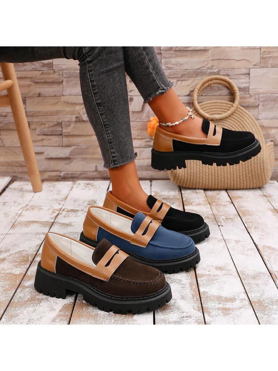 Step into cozy charm with these Stylish Thick-Soled Velvet Loafers! Perfect for fall and winter, their plush velvet and chunky sole keep your feet warm and trendy. Whether you're strolling through city streets or cozying up indoors, these loafers add a playful European and American flair to any outfit. Elevate your style while staying comfy all season long!