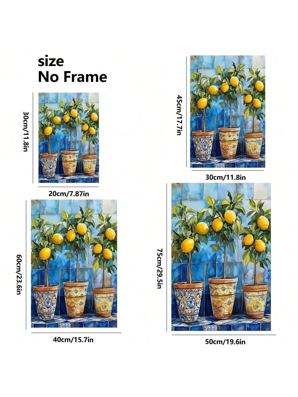 Bring a splash of sunshine indoors with this Charming Lemon Tree Canvas Art. Its vibrant yellow lemons and lush green leaves add a playful touch to any room, brightening your home or office with cheerful energy. Perfect for those who love a fresh, fruity vibe, this canvas turns any wall into a lively, inviting space.