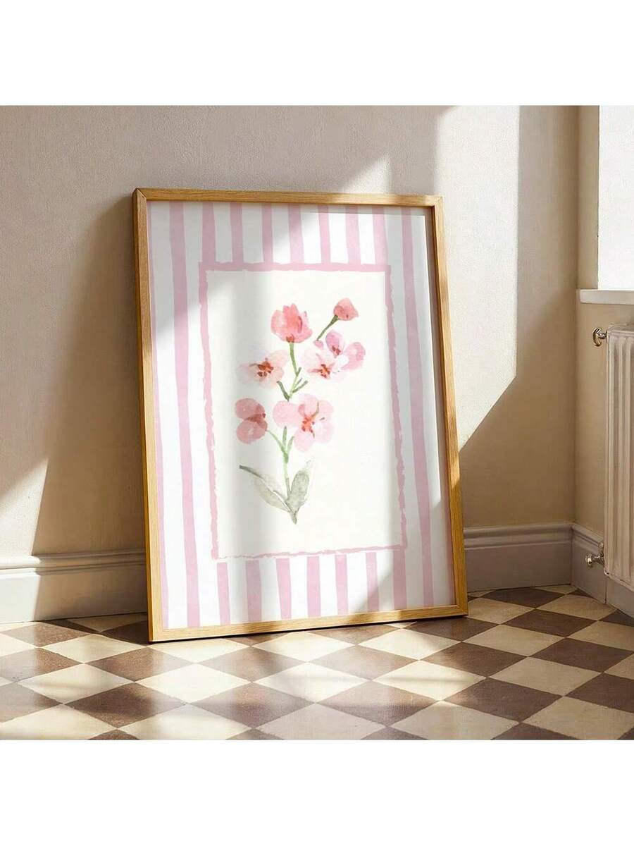 Bring a touch of sophisticated charm to your space with this stunning pink floral canvas print. Inspired by the elegant aesthetic of Nancy Meyers films, this watercolor artwork captures soft botanical beauty in dreamy blush tones. Perfect for grandmillennial décor lovers who appreciate timeless style with a modern twist, it adds warmth and personality to any room. Whether displayed in a bedroom, living room, or gallery wall, this piece brings that coveted "quiet luxury" vibe that makes a home feel both cura