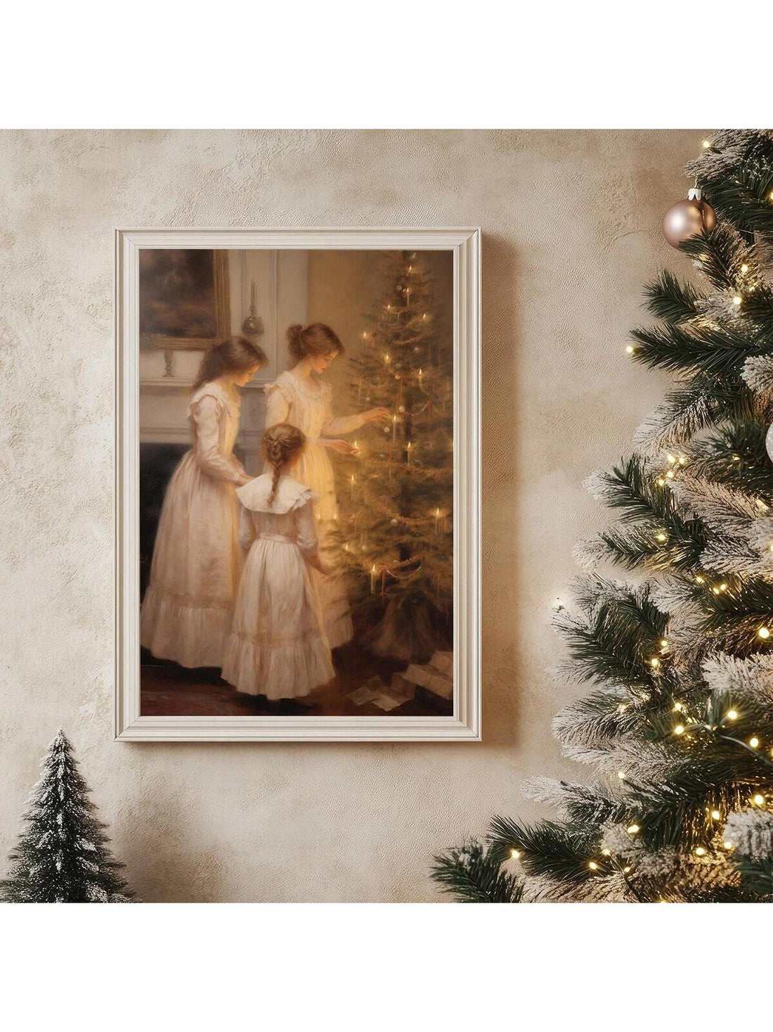 Add a touch of nostalgic charm to your holiday space with this Vintage Christmas Canvas Art. Featuring an adorable little girl and a festive tree, this rustic piece brings warmth and whimsy to any home or office. Perfect for spreading holiday cheer with a playful, old-time feel that invites smiles and seasonal joy.