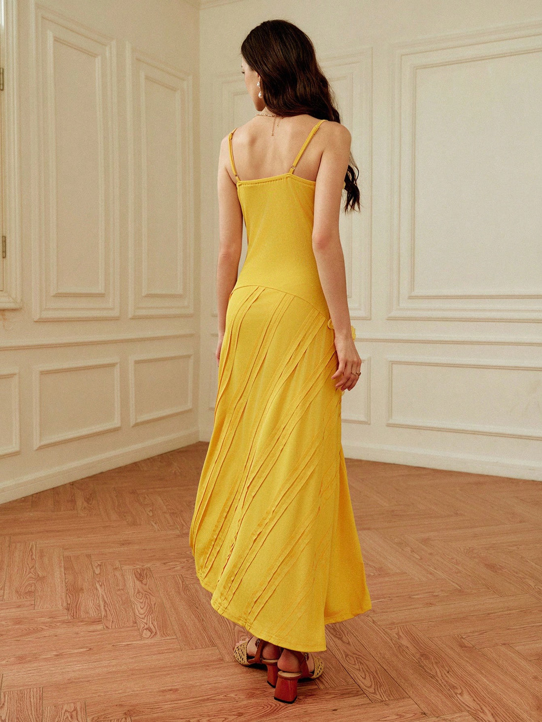 Step into charm with this 3D Floral V-Neck Slip Dress featuring a waist cincher that adds the perfect curve-hugging touch. Its delicate floral details pop in three dimensions, making every angle feel like a mini runway. Lightweight and flattering, this dress brings playful elegance to any occasion while keeping your silhouette effortlessly stunning. Ready to twirl in style?