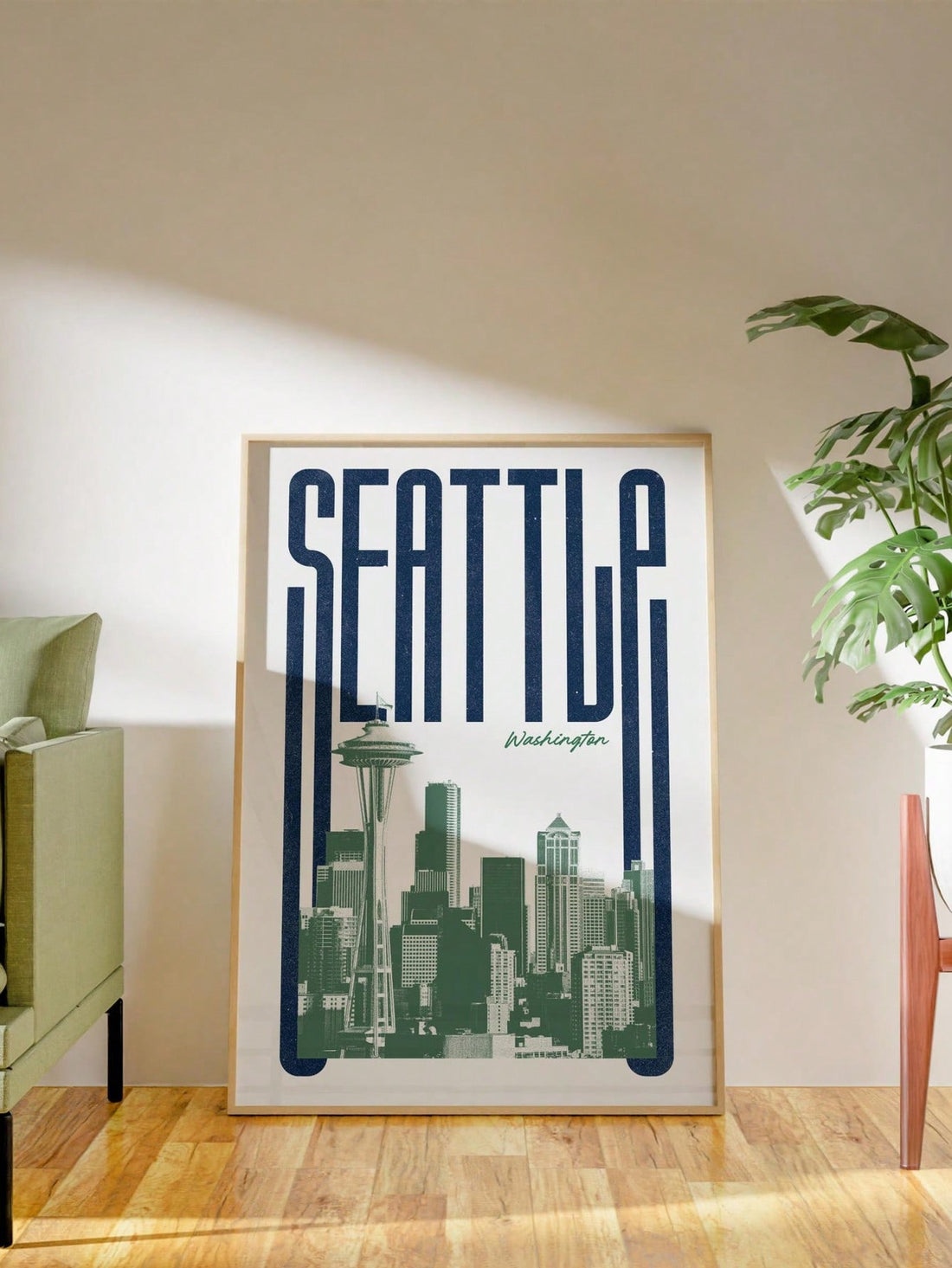 Bring the vibrant energy of Seattle into your space with this frameless skyline wall art. Its sleek, borderless design highlights the city’s iconic silhouette, perfect for adding a stylish urban vibe to any room. Whether you're daydreaming of coffee by the bay or the buzz of city lights, this poster turns your walls into a playful tribute to city life. A chic and modern way to celebrate your love for the Emerald City!