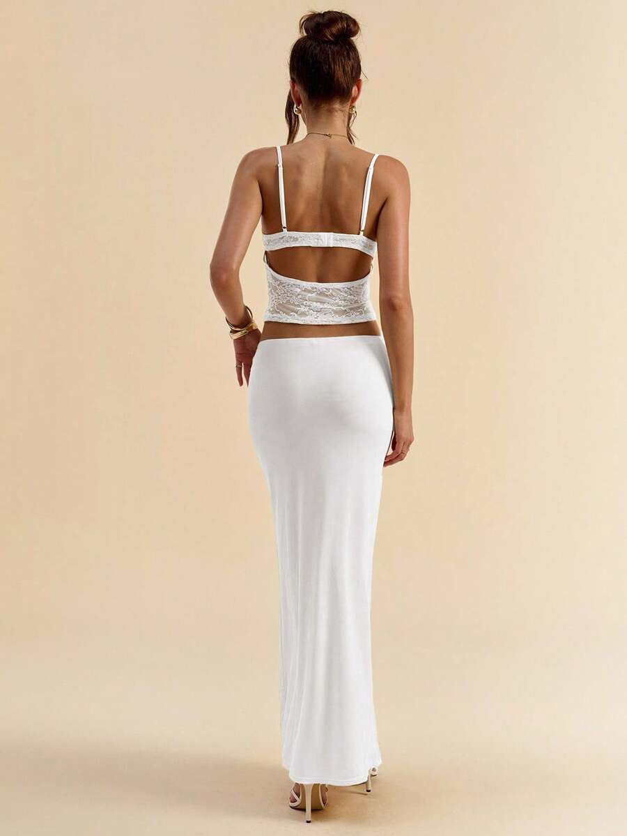 Outfit view of Chic and Comfortable Women's Casual Sleeveless Top & Mini Skirt Set for Summer Adventures for women co-ord styling