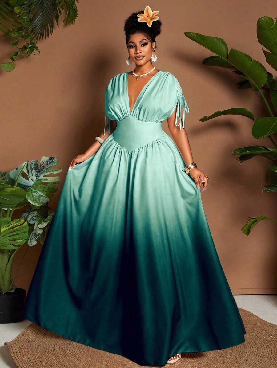 Experience the breathtaking fusion of sunset-inspired heritage and sharp, modern architectural tailoring. This stunning ombre ensemble is meticulously designed for the woman who values a high-fashion, "quiet luxury" approach to seasonal dressing—the ultimate centerpiece for prestigious spring outings, exclusive summer garden parties, and high-authority vacation retreats.