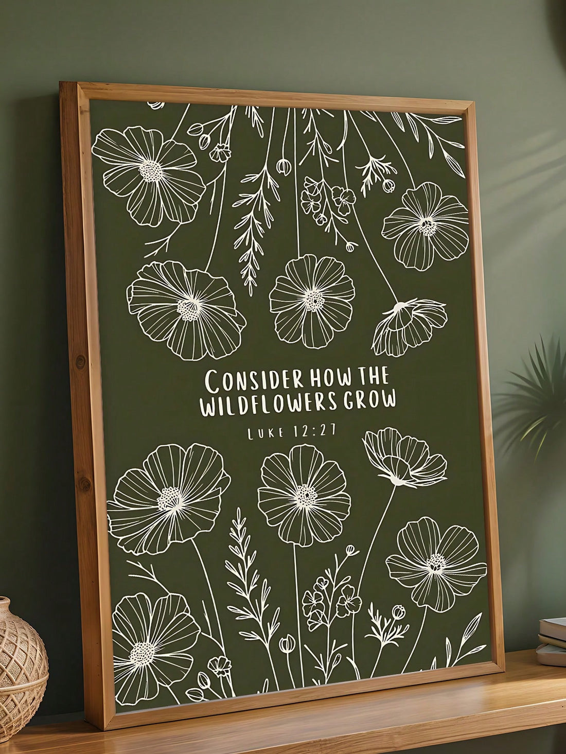 Bring a touch of botanical bliss to your walls with this enchanting boho floral print. Featuring moody wildflowers in soothing sage green tones, it's the perfect blend of vintage charm and modern aesthetic. Whether you're decorating a cozy bedroom, creative office space, or living room sanctuary, this art piece whispers nature's quiet beauty into any room. The soft, earthy palette pairs effortlessly with existing decor while adding that effortless, free-spirited vibe your space has been craving. Transform b