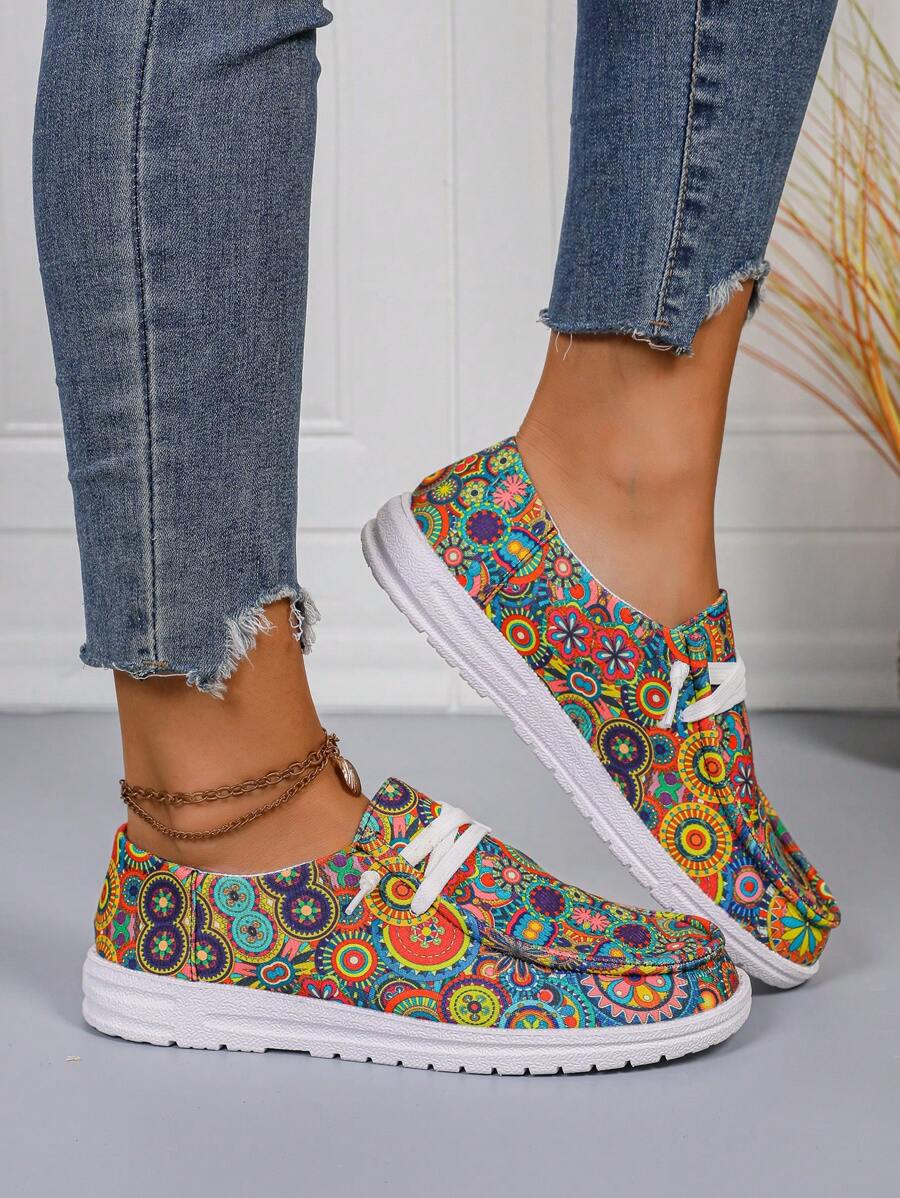 Step into spooky season with these Chic Rose Skull Flat Sneakers! Combining comfort and style, they feature a unique rose and skull design that adds a playful edge to any Halloween outfit. Perfect for all-day wear, these flats keep your feet cozy while making a bold statement. Whether you're trick-or-treating or partying, these sneakers bring fun flair to your festive look.