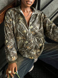 Image 5 - fabric detail of Women's Half-Zip Sweatshirt - Perfect for Graduation, Teaching, and Fall Style