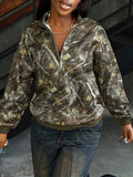 Image 7 - fit detail of Women's Half-Zip Sweatshirt - Perfect for Graduation, Teaching, and Fall Style