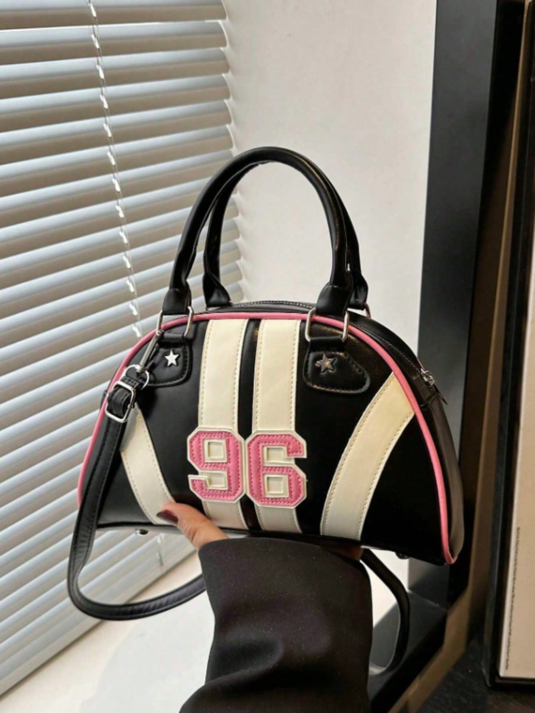 Add a dash of retro flair to your daily look with this Trendy Y2K Bowling Bag designed just for teens. Perfect for school or streetwear, it easily switches between handheld and shoulder styles—making it as versatile as your day. Compact yet spacious enough to carry your essentials, this bag brings cool vibes wherever you go. Get ready to turn heads and keep your style game strong!