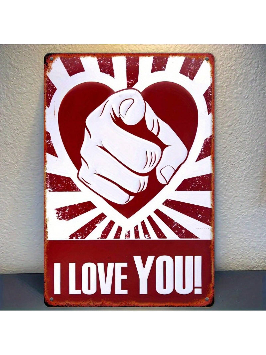Spread the love with this delightful 2D metal art piece that captures the spirit of Valentine's Day! Measuring 8x12 inches, this charming decoration features vibrant, eye-catching design perfect for adding warmth to any space. Whether you're decorating your home, sprucing up a bar, personalizing a garage, or adding flair to a club, this versatile wall art brings instant cheer and romance to the room. Crafted with quality metal construction, it's built to last and makes a thoughtful gift for anyone who loves