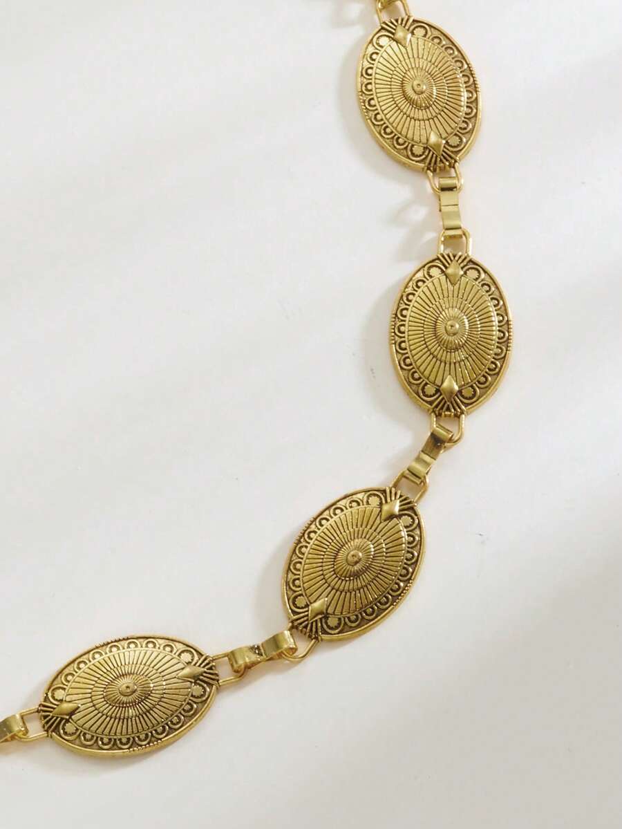 Chic Vintage Bohemian Metal Body Chain Belt for Women - Perfect Accessory for Dresses and Suits - women vintage bohemian metal body chain belt visible in all media images, product image 3