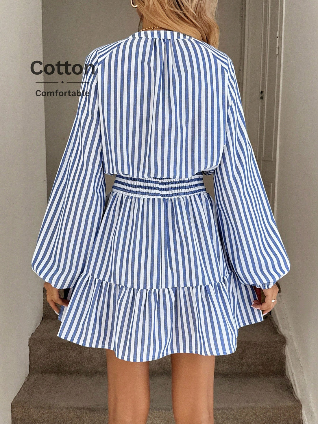 Step into timeless style with this charming vintage-inspired maxi dress that effortlessly blends nostalgia with modern comfort. Crafted from soft cotton, the classic striped pattern pairs beautifully with a playful ruffled hem and delicate button details that add personality to every wear. Perfect for casual outings, weekend adventures, or relaxed gatherings, this dress moves with you while keeping you looking effortlessly put-together. Whether you're channeling retro vibes or just craving that cozy, vintag