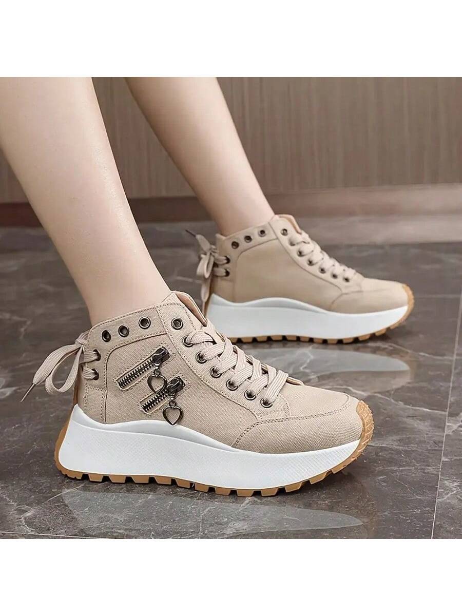 Step up your game with these fun and fresh Spring & Summer Women's High-Top Blue Shoes! Designed with breathable material, your feet stay cool while the thick bottom adds extra bounce to every stride. Perfect for sporty days or casual outings, these sneakers bring comfort and style together for your sun-soaked adventures. Get ready to turn heads and feel light on your feet all season long!