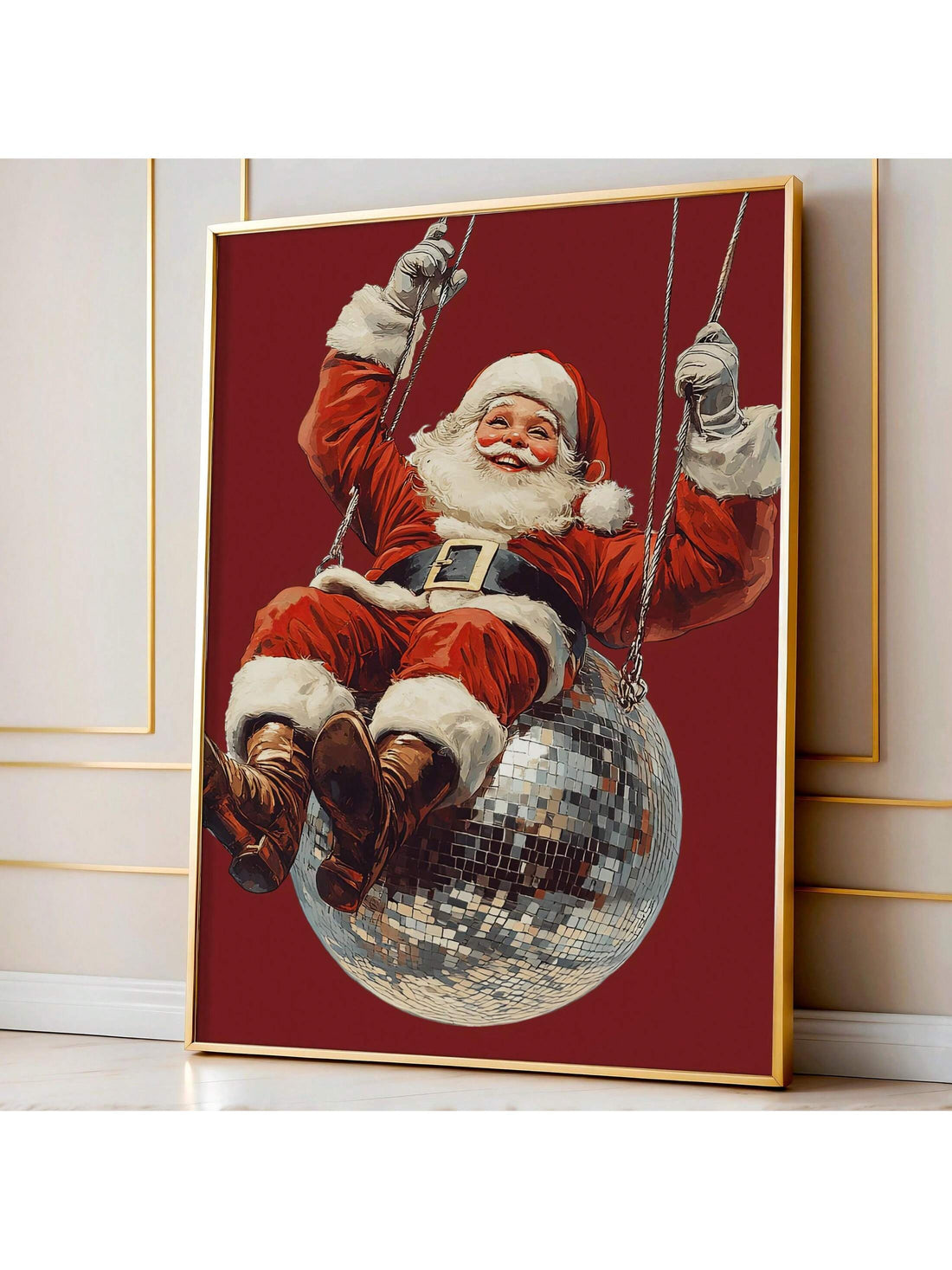 Bring holiday cheer to your space with this Vintage Santa Claus Canvas Wall Art. Featuring a charming, nostalgic Santa, it adds a playful and festive touch to your home decor. Perfect for holiday celebrations, this canvas brightens any room with old-fashioned Christmas spirit and warmth.
