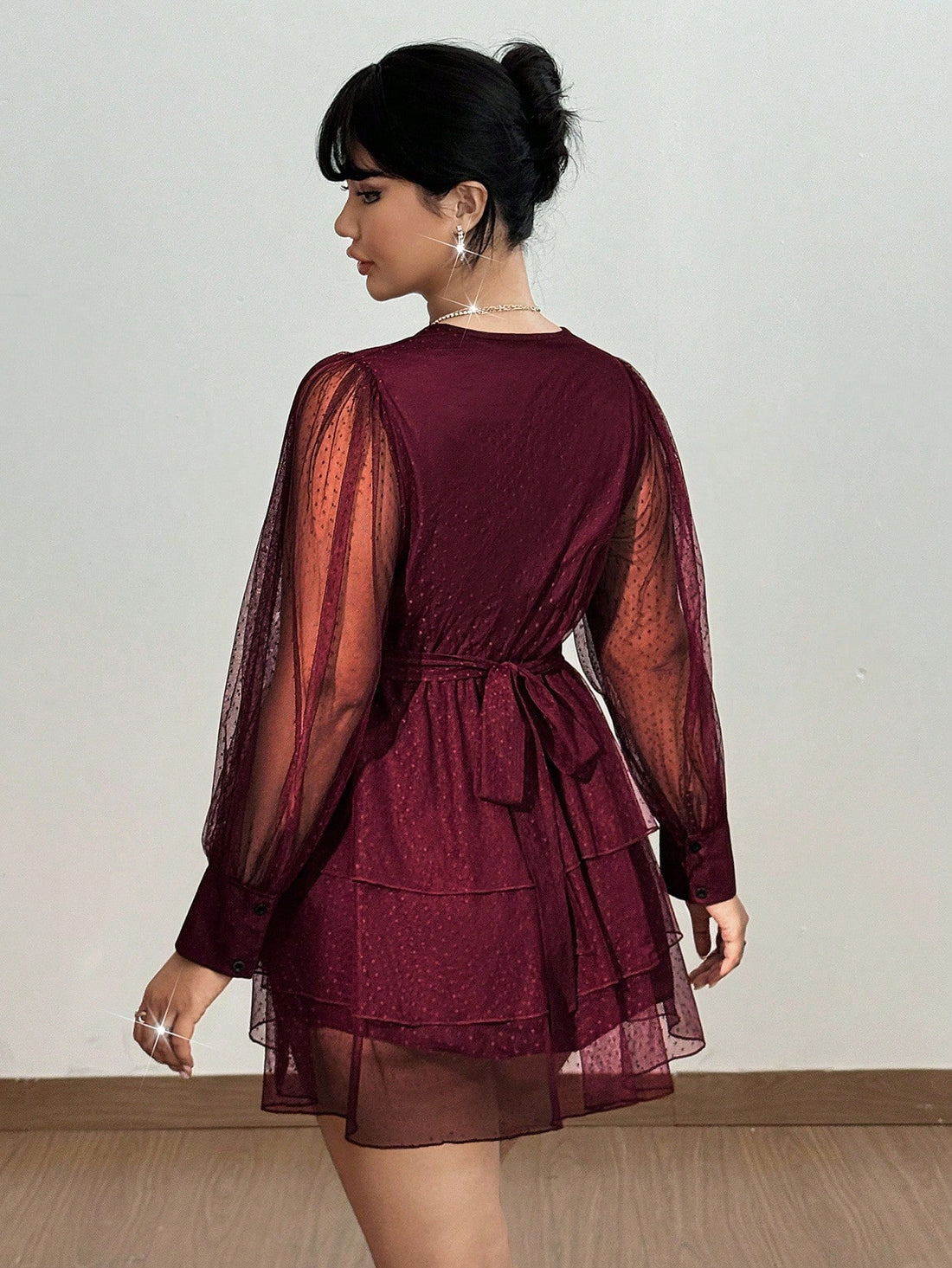 Step into timeless charm with this Elegant Vintage Plus Size Burgundy Polka Dot Midi Dress. Its flattering fit and classic midi length make it your go-to for spring, autumn, and fall adventures. The playful polka dots add a splash of whimsy, while the rich burgundy hue keeps things effortlessly chic. Perfect for brunch dates, garden strolls, or cozy gatherings, this dress celebrates your curves with vintage flair and modern comfort.