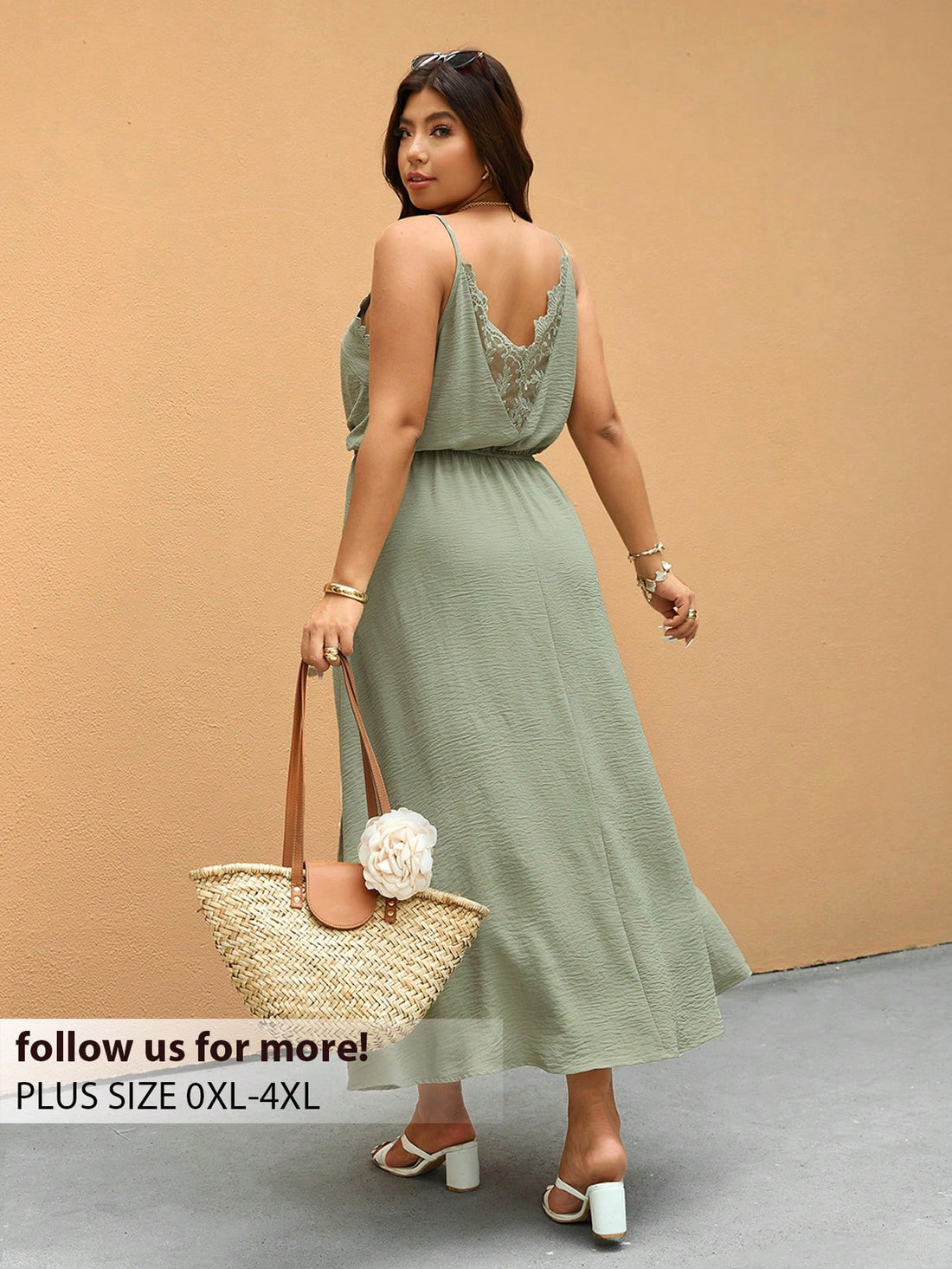 Slip into effortless charm with this Elegant Plus Size Lace Patchwork V-Neck Slip Dress. Perfect for everything from sunny vacations to stylish business outings, its delicate lace patchwork adds a touch of whimsy while the flattering V-neck frames your silhouette beautifully. Lightweight and comfy, this dress is your go-to for mixing casual ease with a splash of sophistication wherever you roam.