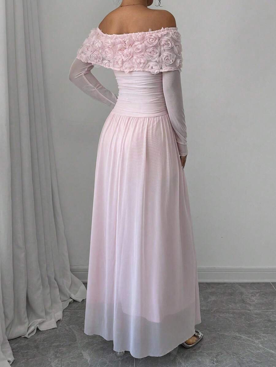 Turn heads this Valentine’s Day in our Off-Shoulder Butterfly Pleated Maxi Dress. Its fluttery off-shoulder design and delicate pleats create a dreamy, romantic feel that’s perfect for twirling through special moments. Lightweight and flowing, it offers both comfort and charm, making you feel like the belle of any celebration. Embrace your playful side with this enchanting dress made to make every step unforgettable.