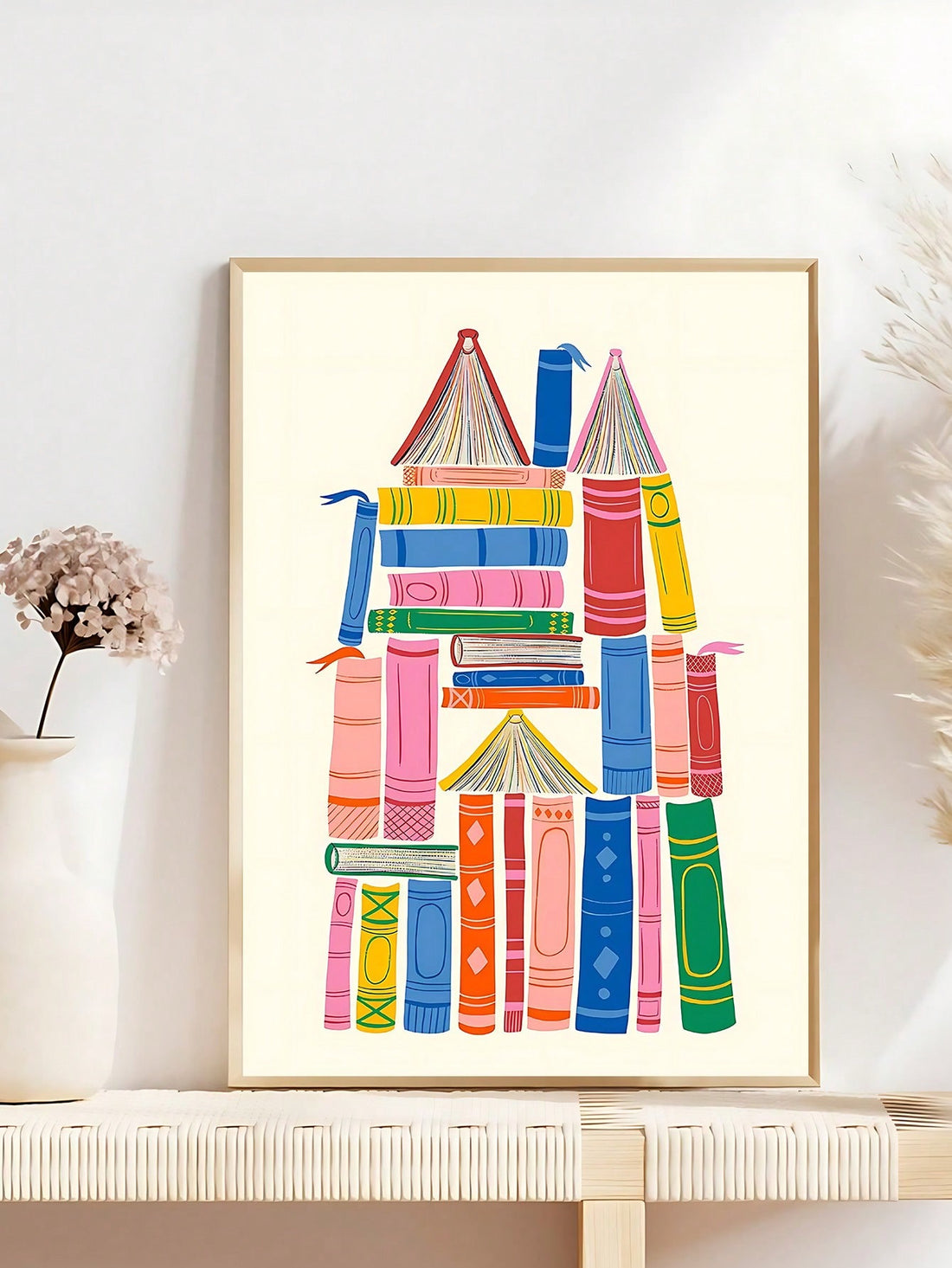 Transform your reading space with this vibrant canvas poster that celebrates the joy of literature. Featuring bold, eye-catching typography in a dynamic color palette, this wall art serves as a daily reminder to prioritize reading and personal growth. The inspirational message pairs perfectly with bookshelves, cozy reading nooks, or any room needing a creative boost. Durable canvas construction ensures lasting quality and vivid color retention. An ideal gift for book lovers, students, and anyone seeking mea