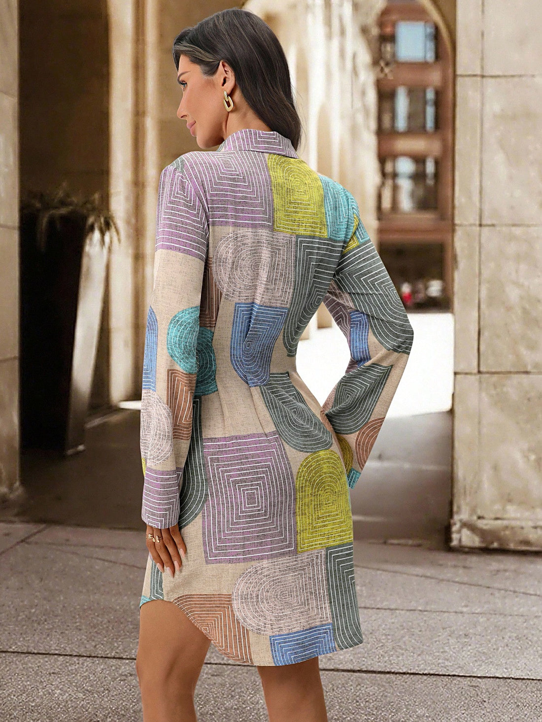 Step out in vibrant style with this Colorful Plaid Shirt Dress, perfect for summer commuting or casual street outings. Its lively pattern adds a playful touch to your wardrobe, while the comfortable fit keeps you cool and confident all day long. Effortlessly chic, this dress is your go-to for turning heads wherever you roam.