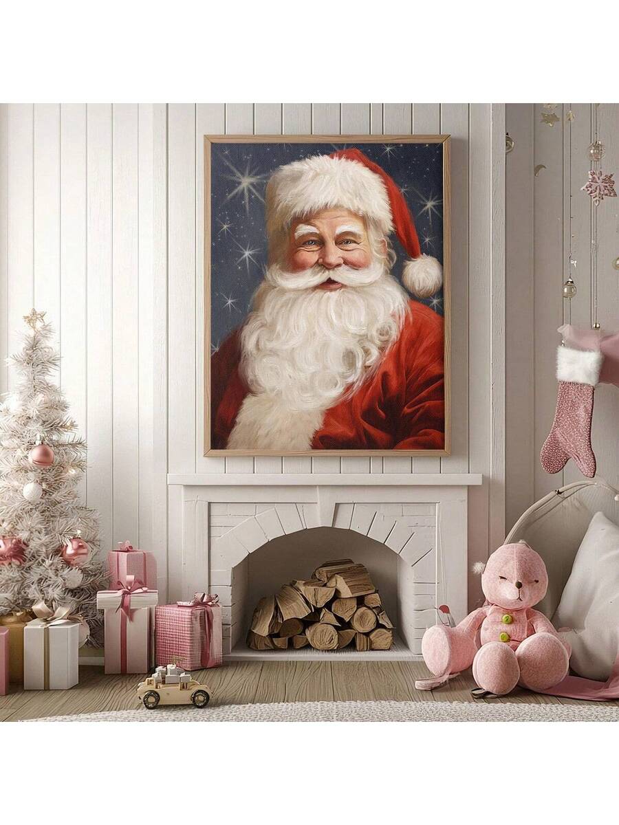 Bring the magic of a cozy winter wonderland into your home with this Vintage Christmas Canvas Wall Art. Its frameless design adds a subtle charm while creating a warm and inviting festive vibe. Perfect for spreading holiday cheer, this piece effortlessly blends nostalgic holiday spirit with stylish decor, turning any room into a joyful celebration spot. Let your walls sparkle with festive cheer and warm winter aesthetics!