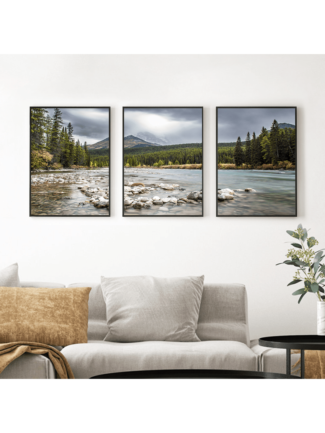 Transform your space with this 3-piece nature-loving wall art set! Featuring tranquil forests and majestic mountains, these modern prints bring calm vibes to your home, office, or dorm. Perfect for anyone craving a peaceful escape, they add a splash of serenity and style wherever they hang. Ready to turn any room into your own little nature retreat?