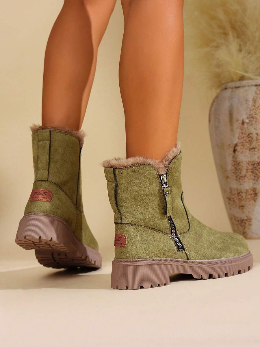 Step into winter with our 2025 Collection snow boots crafted just for you! These cozy suede boots feature a thermal lining to keep your toes toasty and thick, rugged soles that make slippery sidewalks a breeze. Stylish and warm, they’re your perfect partner for snowy adventures and chilly city strolls alike. Get ready to embrace the cold in comfort and playful style!