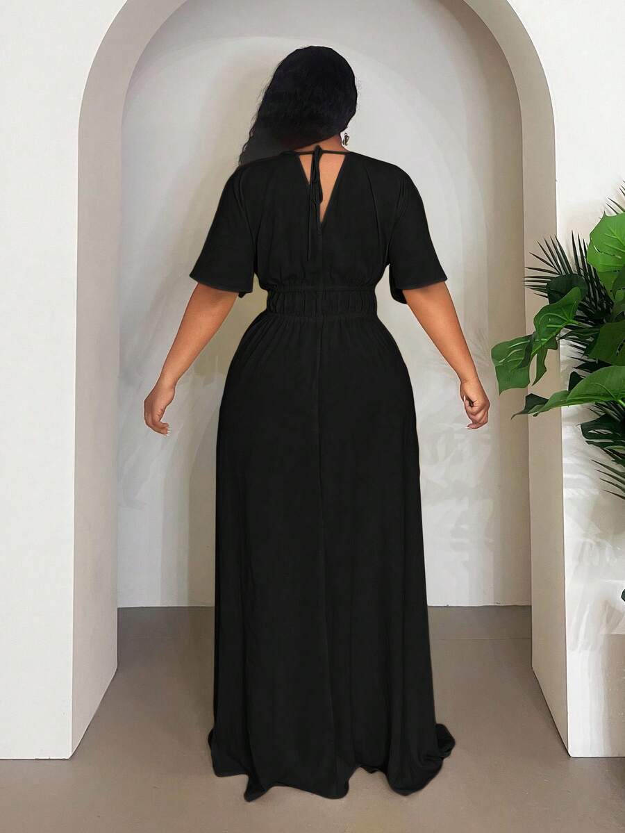 Brighten every occasion with this Elegant Lemon Yellow A-Line Maxi Dress designed exclusively for plus-size women. Its flowing silhouette offers comfort and grace, perfect for dancing at parties, strolling on vacation, or celebrating at weddings. The cheerful lemon hue adds a playful pop to your wardrobe, making you the sunshine wherever you go. Embrace effortless style and joyous vibes in this must-have dress.