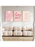 Framed Beautiful Girl quote poster with colorful feminine design