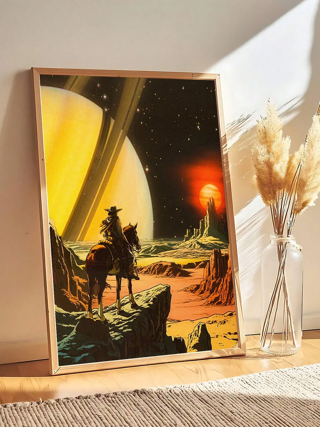 Step into a cosmic dream with this eye-catching Retro Futurism Lunar Pool Canvas Art. Featuring a whimsical vintage sci-fi aesthetic, this piece transports you to an imaginary moonscape where retro-futuristic vibes meet artistic wonder. Perfect for space enthusiasts, nostalgic collectors, and anyone craving a conversation starter, this canvas brings quirky personality to bedrooms, living rooms, offices, or creative studios. The bold, imaginative design celebrates the golden age of space exploration while ad