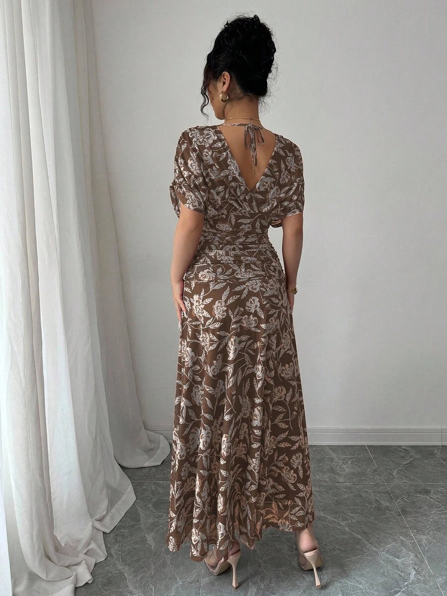 Bonjour! Here's your product description: Embrace effortless elegance with this charming French-inspired A-line dress, featuring delicate ruching that flatters every figure. The timeless silhouette transitions seamlessly from sandy shores to garden gatherings, making it your go-to piece for sun-soaked adventures and leisurely afternoons. Crafted with a playful spirit and sophisticated flair, this dress captures that coveted je ne sais quoi—whether you're sipping tea with friends or strolling along the beach