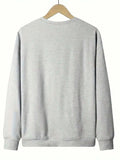 Detail view of Monet-Inspired Soft Beige Sweatshirt: Casual Art-Printed Pullover for All Seasons for everyday styling