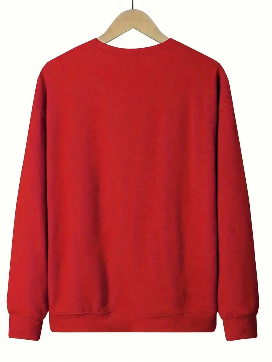 Detail view of Monet-Inspired Soft Beige Sweatshirt: Casual Art-Printed Pullover for All Seasons for everyday styling