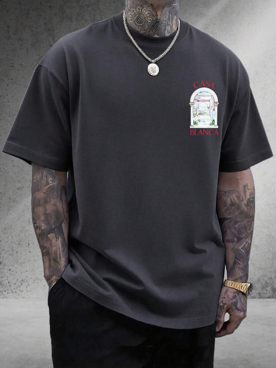 Step into summer with the Casa Blanca Arched Gateway Cotton T-Shirt—your new go-to for breezy comfort and stylish vibes. Made from soft, breathable cotton, this tee keeps you cool while showcasing a unique arched gateway print that sparks curiosity. Perfect for sunny days or as a thoughtful gift for the guy who loves casual cool with a splash of charm!