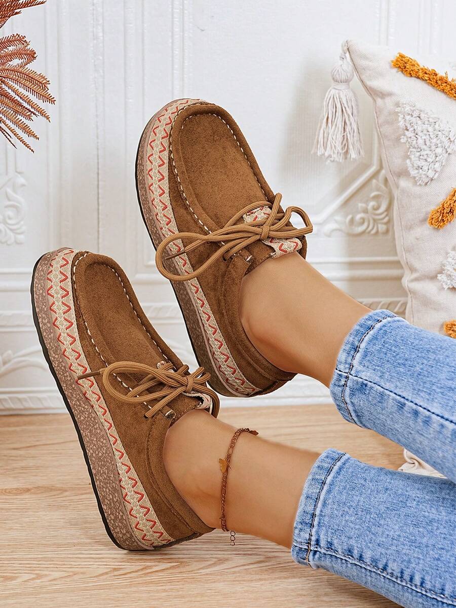 These Trendy Women's Bohemian Round Toe Slip-On Sneakers combine effortless style with everyday comfort. Designed with a lightweight build and a breathable upper, they offer all-day wearability without sacrificing fashion. The round toe enhances toe space, while the slip-on design allows for quick, easy wear. Perfect for casual outings, these sneakers add a chic bohemian touch to your look while supporting your feet throughout the day.