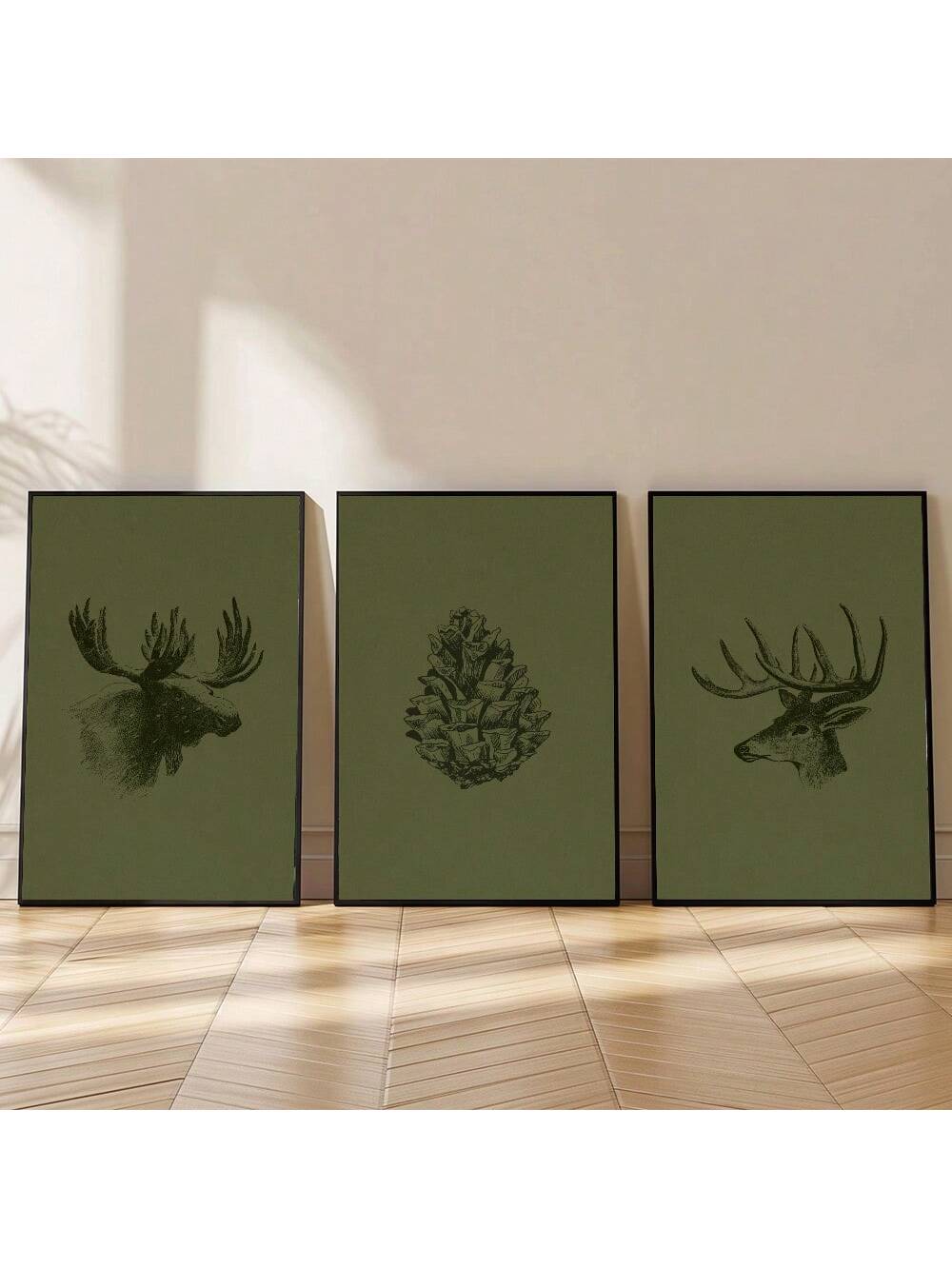 Add a cozy woodland charm to your holiday decor with these Dark Green Minimalist Deer and Moose Canvas Prints. Featuring sleek, simple silhouettes in festive green tones, they bring a fresh, playful vibe to any room. Perfect for creating a warm, inviting atmosphere that celebrates nature and the holiday spirit without overwhelming your space. Ideal for those who love subtle, stylish seasonal touches!