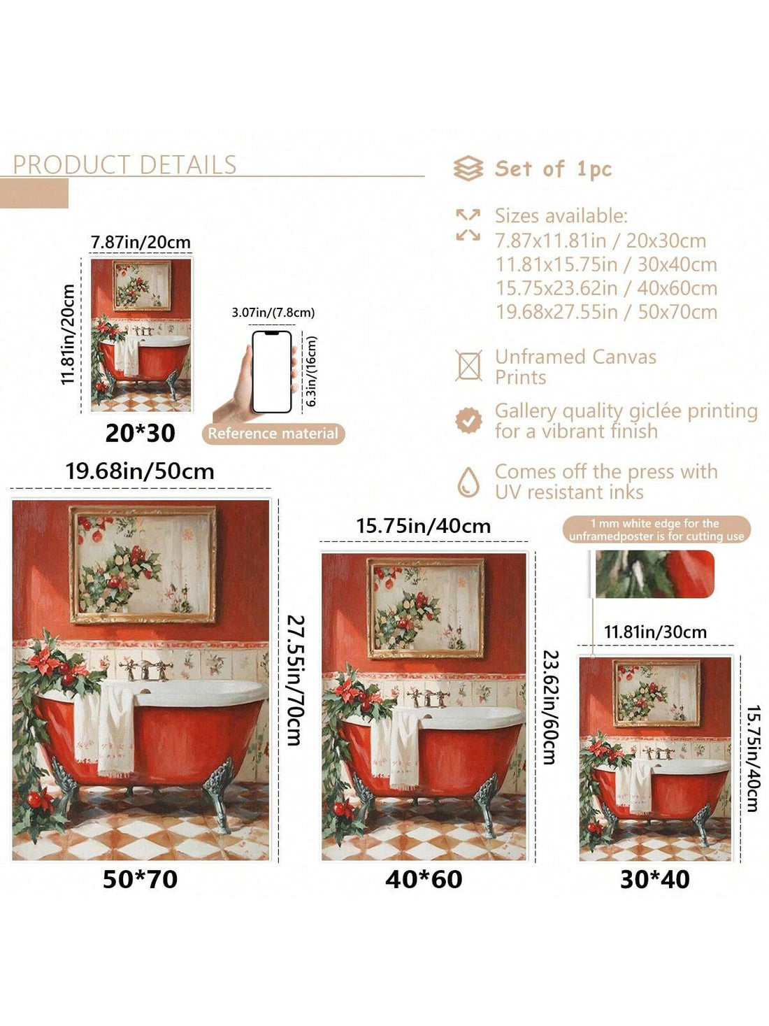 Bring a splash of holiday cheer to your bathroom with this Charming Retro Christmas Canvas Wall Art. Its nostalgic design adds festive warmth and whimsy to your space, turning even quick visits into joyful celebrations. Perfect for spreading seasonal smiles, this playful piece brightens your home with vintage holiday charm.