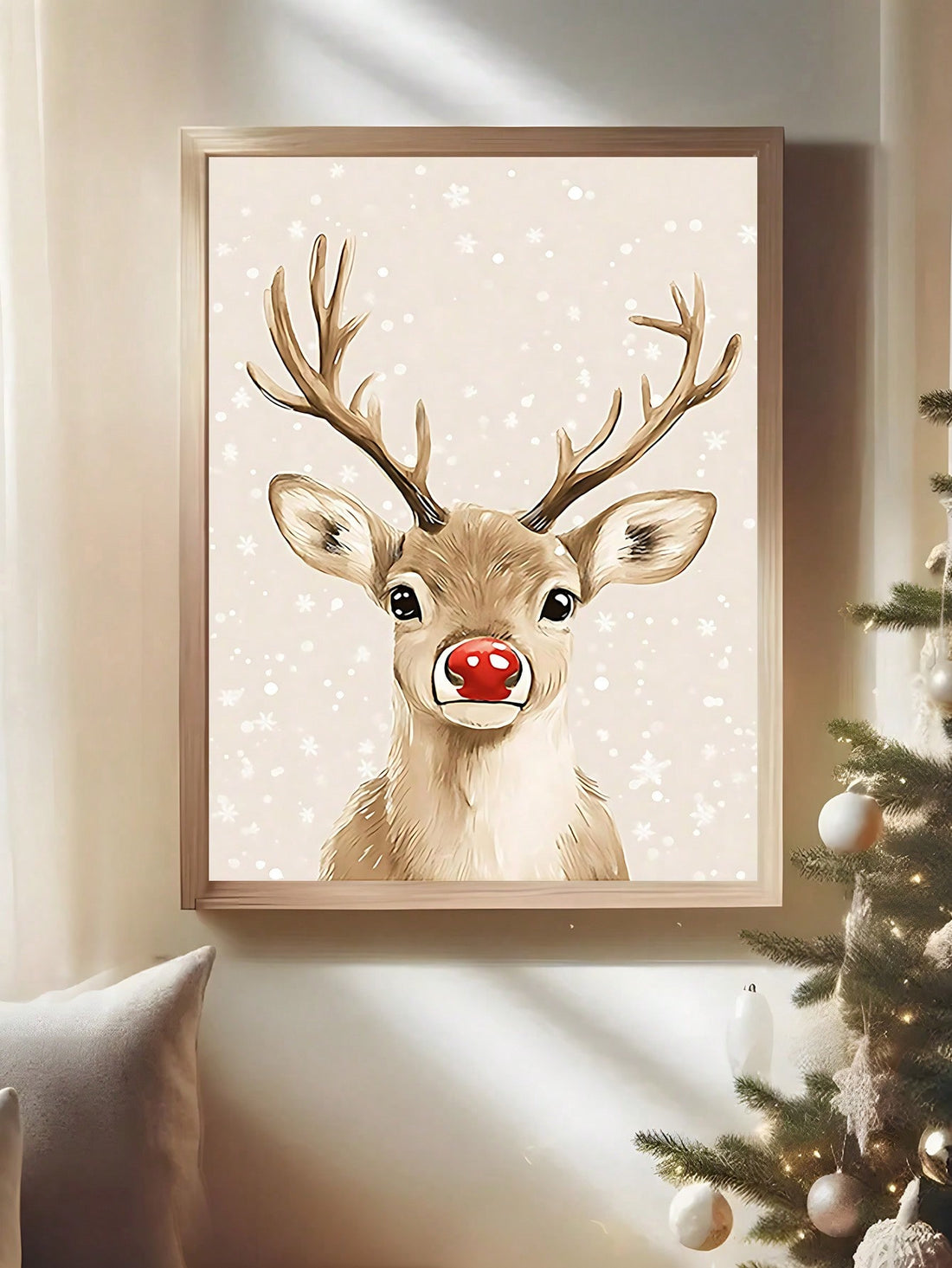 Add a touch of festive cheer to your home with this Whimsical Christmas Dog Poster. Featuring an adorable dog sporting a Santa hat, this playful winter wall art brightens any room with holiday spirit. Perfect for dog lovers and those who enjoy cute, seasonal decor, it brings warmth and joy to your festive celebrations.