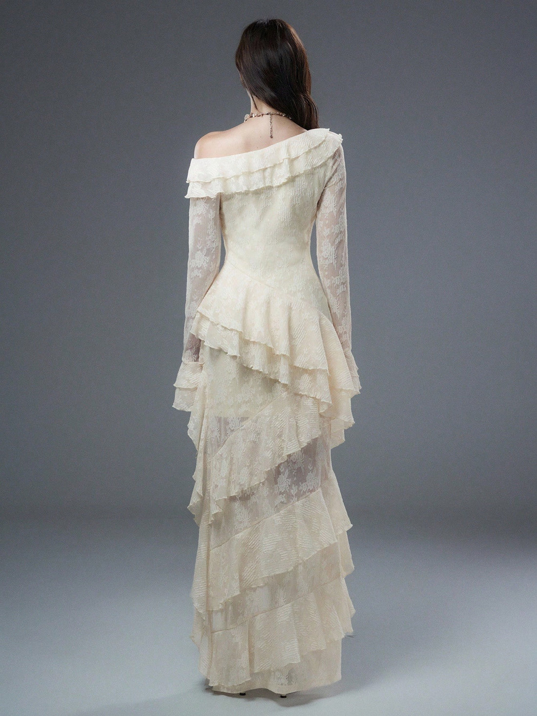 Dare to turn heads with this show-stopping asymmetric hem dress that perfectly blends edgy grunge vibes with bohemian flair. The off-shoulder neckline creates an effortlessly chic silhouette, while the irregular hemline adds movement and personality to every step. Whether you're heading to an autumn festival or winter soirée, this dress transforms any occasion into your personal runway. Layer it with boots and a leather jacket for maximum attitude, or keep it flowing and free—either way, you're guaranteed t