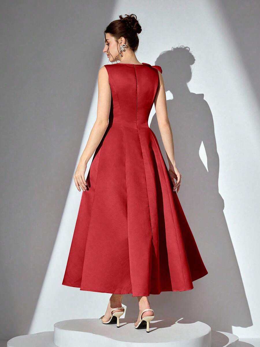 Make a statement at your next special occasion in this stunning 3D floral dress! Featuring an eye-catching dimensional floral design and chic square neckline, this sleeveless beauty is perfect for weddings, proms, and evening parties. The elegant silhouette flatters every figure while the intricate florals add that wow factor. Whether you're a guest or the star of the show, this dress delivers sophistication with a fun, fashion-forward twist. Turn heads and feel fabulous!