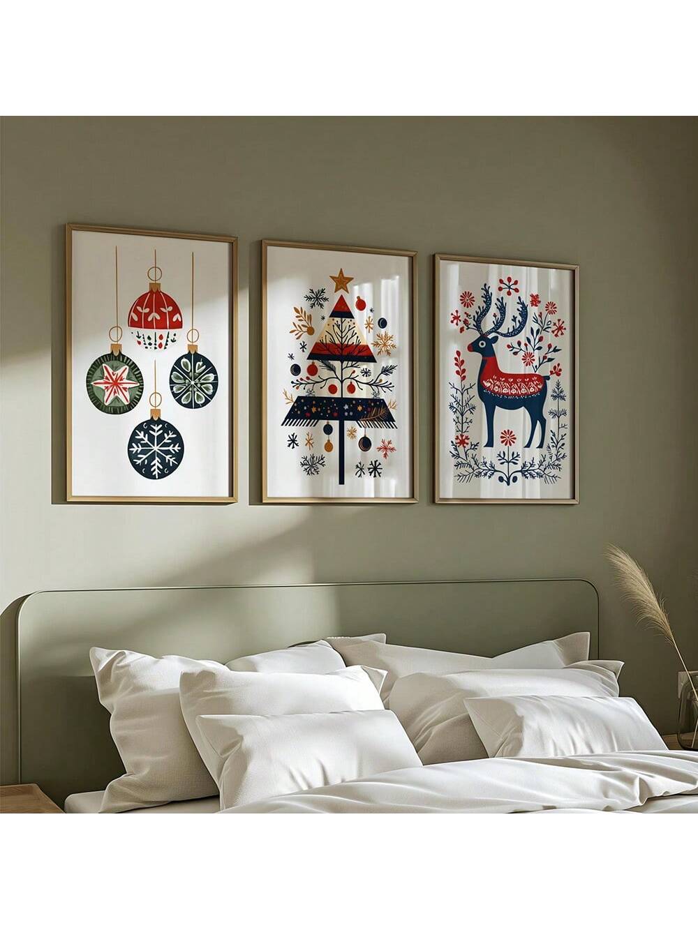 Bring the cozy charm of a Nordic holiday into your home with this Scandinavian Folk Christmas Wall Art. Featuring whimsical folk-inspired designs on high-quality canvas, it adds a festive and playful touch to any room. Perfect for spreading holiday cheer with a stylish, Scandinavian twist!