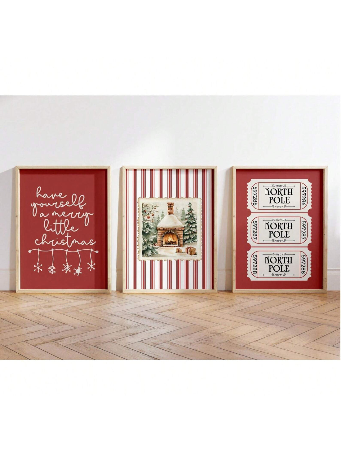 Transform your space into a festive retreat with this charming Holiday Plaid Wall Art Set. Featuring vintage-inspired Christmas prints in rich plaids and warm tones, these frameless pieces bring nostalgic holiday magic to any room. Perfect for creating a cozy, inviting atmosphere, they're ideal for living rooms, bedrooms, or entryways. Mix and match the designs to craft your own gallery wall, or display them individually for subtle seasonal charm. Easy to hang and instantly festive, this set captures the wa
