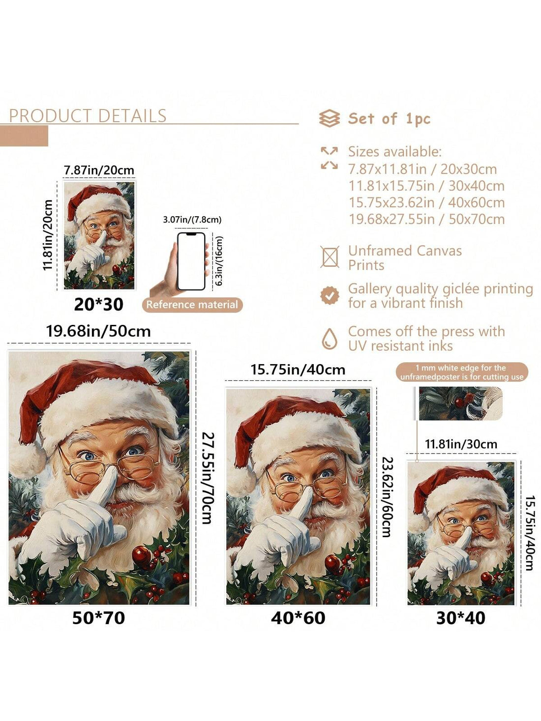 Bring a touch of nostalgia to your holiday décor with this Vintage Santa Claus Canvas Print. Its timeless design captures the magic of classic Christmas celebrations, making any room feel warm and festive. Perfect for creating holiday cheer, this charming artwork adds a playful spirit to your home year after year.