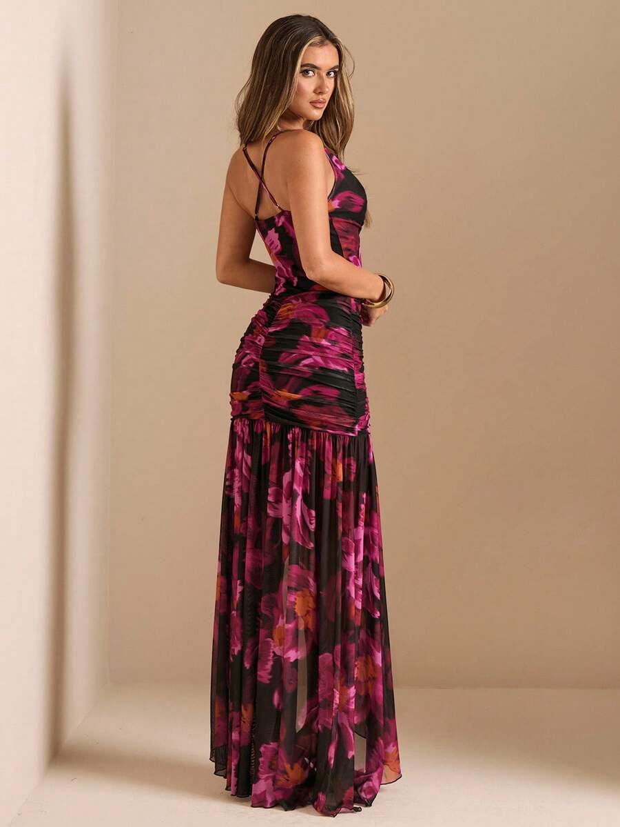 Exude Sun-Drenched Sophistication in Our Elegant Deep Draped Neck Floral Print Dress!

Experience the breathtaking fusion of romantic island heritage and sharp, modern architectural tailoring. This stunning floral print dress is meticulously designed for the woman who values a high-fashion, "quiet luxury" approach to resort wear—the ultimate centerpiece for prestigious beachside brunches, exclusive tropical retreats, and high-authority summer social gatherings.

Iconic Draped Artistry: Featuring a masterful