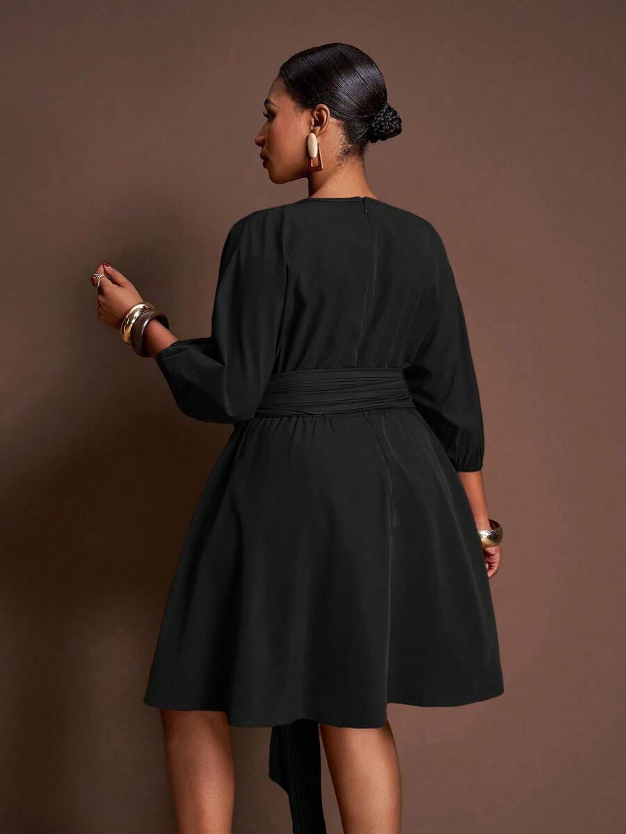 Turn heads effortlessly with this Elegant Plus Size Mini Dress featuring a bold leopard print and a flattering drawstring waist. Designed for all occasions, its playful design combines comfort and style, letting you express confidence while embracing your curves. Perfect for day-to-night wear, this dress adds a fun, fierce touch to your wardrobe.