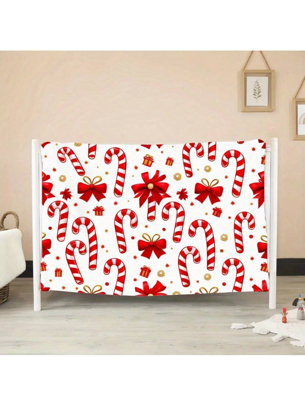 Wrap yourself in holiday cheer with this Festive Red and White Candy Cane Flannel Throw Blanket. Soft and cozy, it’s perfect for snuggling on the couch or adding a merry touch to your bed. The classic candy cane stripes bring playful, seasonal charm to your home, making every moment feel like a festive celebration.